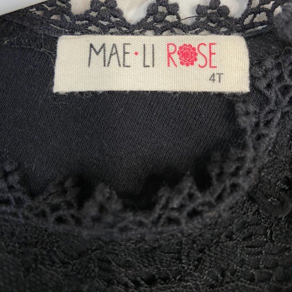 Mae Li Rose Black Toddler Dress size 4T - Picture 7 of 7